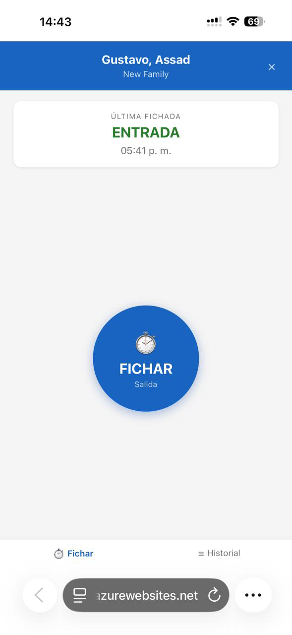 Fichador - Modo Móvil