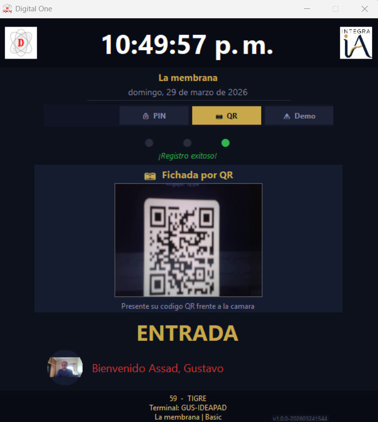Fichador - Modo QR con cámara